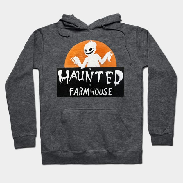 The Haunted Farmhouse Hoodie by Jan Grackle